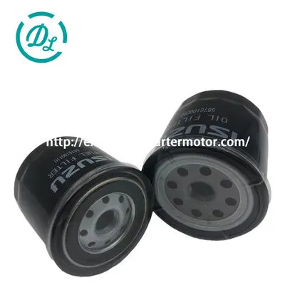 5876100090 Oil Filter and 5876100110 Fuel Filter for Isuzu 4JA1 4JB1, OEM/reference 5876100090, Oil and Fuel Filter Service Pair, product view 4