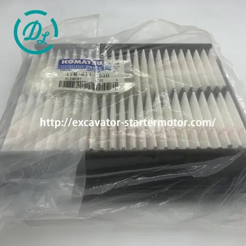 17M-911-3530 Fresh-Air A/C Filter for Komatsu Excavators, OEM/reference 17M-911-3530, Cab Air-Conditioner Fresh-Air Filter, product view 2