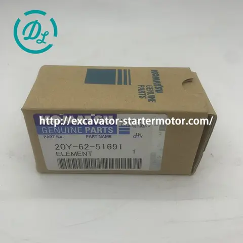 20Y-62-51691 Hydraulic Pilot Filter Element for Komatsu Excavators, OEM/reference 20Y-62-51691, Hydraulic Pilot / Attachment Filter Element, product view 2