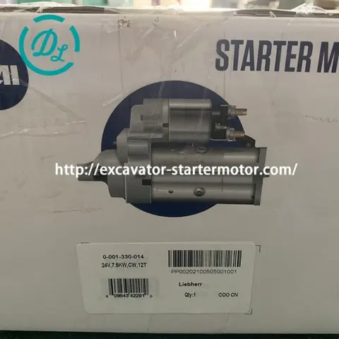 0001330014 24V 7.5kW 12T Starter Motor for Liebherr D934 LH30, OEM/reference 0001330014, Starter Motor, product view 2