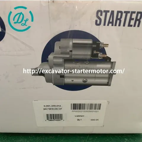 0001330014 24V 7.5kW 12T Starter Motor for Liebherr D934 LH30, OEM/reference 0001330014, Starter Motor, product view 3