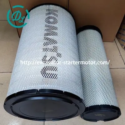 600-185-6100 Air Filter Kit for Komatsu PC400-8 D155AX-6, OEM/reference 600-185-6100, Engine Air Filter Element Kit, product view 8