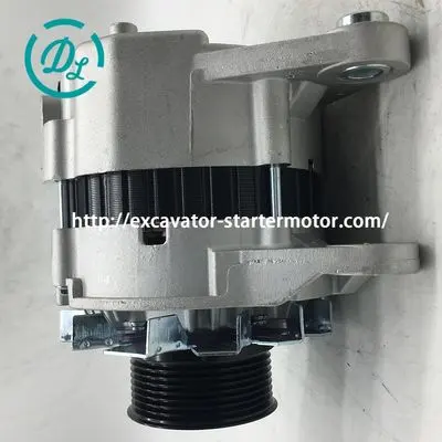 0-35000-4598 24V 50A 8-Groove Alternator for Isuzu 4HK1T, Hitachi ZX200LC-3 and JCB JS200W, OEM/reference 0-35000-4598, 24V 50A 8-Groove Alternator, product view 4