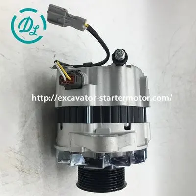 0-35000-4598 24V 50A 8-Groove Alternator for Isuzu 4HK1T, Hitachi ZX200LC-3 and JCB JS200W, OEM/reference 0-35000-4598, 24V 50A 8-Groove Alternator, product view 5