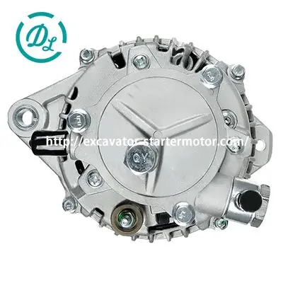 8981808750 LR280-509 24V 80A Alternator with Vacuum Pump for 4HK1 NQR90, OEM/reference 8981808750, Alternator with Vacuum Pump, product view 2