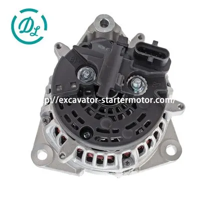 0124555001 24V 80A Alternator for Mercedes-Benz Unitog U-300 Unitog U-400, OEM/reference 0124555001, Alternator, product view 2