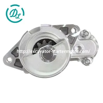 128000-7110 12V 0.6kW 11-Tooth CCW Starter Motor for Kubota K-005 and OC62-D, OEM/reference 128000-7110, 12V 0.6kW Starter Motor
