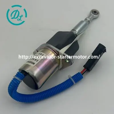 SA-4335-24 Fuel Shut Off Solenoid for 6CT 8.3L, OEM/reference SA-4335-24, Fuel Shut Off Solenoid, product view 6