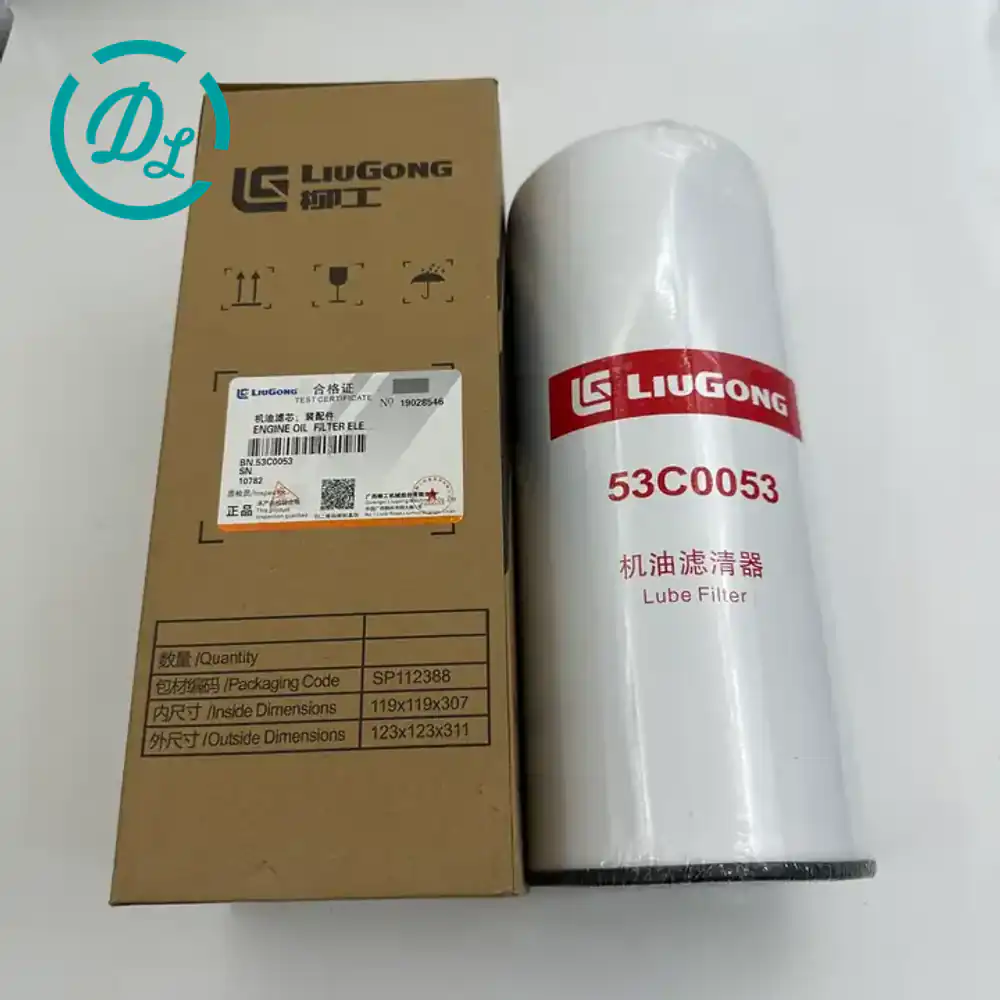53C0053 P553000 Full-Flow Lube Filter for LiuGong CLG856H, OEM/reference 53C0053, Full-Flow Spin-On Lube Filter