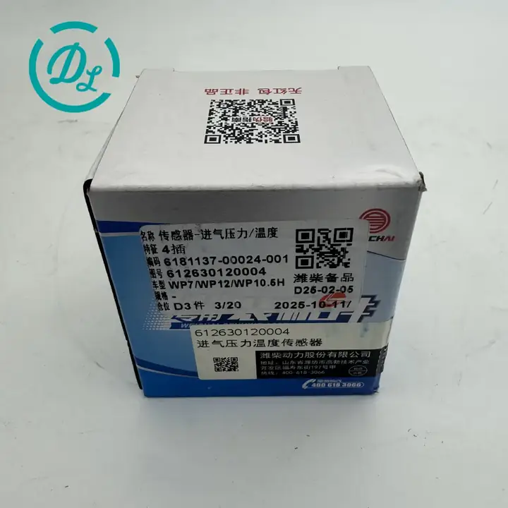 612630120004 Intake Pressure and Temperature Sensor for Weichai WP7 WP10H, OEM/reference 612630120004, Intake Manifold Pressure and Temperature Sensor