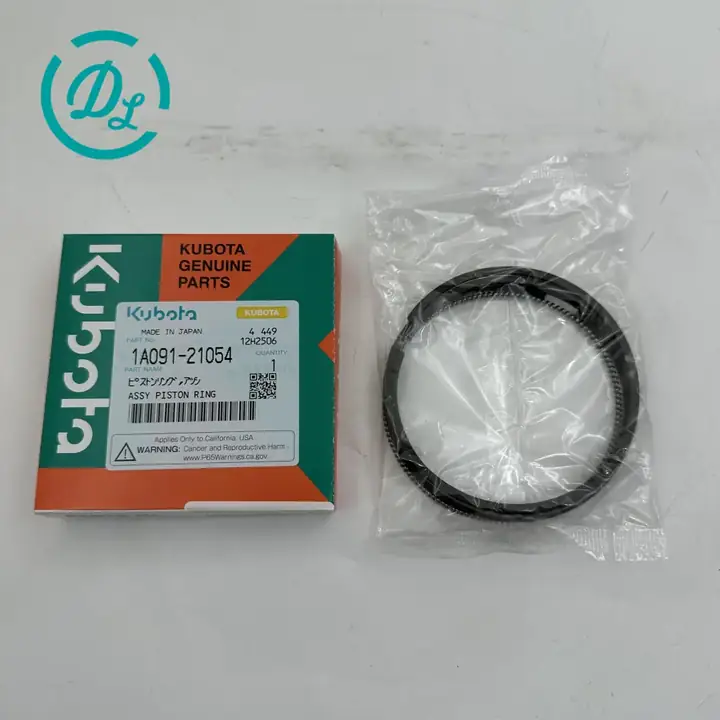 1A091-21054 Piston Ring Assembly for Kubota KX121-3 KX161-3 D1703, OEM/reference 1A091-21054, Engine Piston Ring Assembly