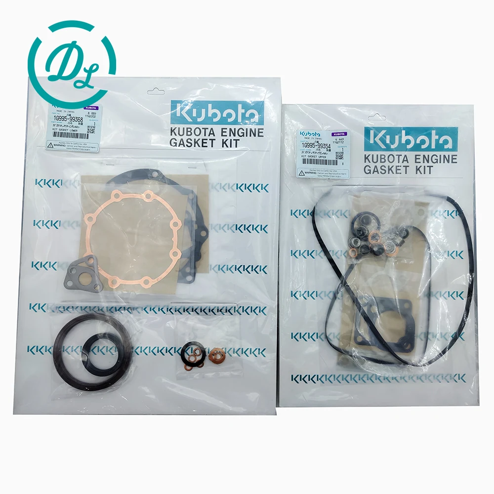 1G995-99353 Upper / 1G995-99368 Lower Gasket Kits for Kubota D1105, OEM/reference 1G995-99353, Upper and Lower Engine Gasket Kits, product view 1