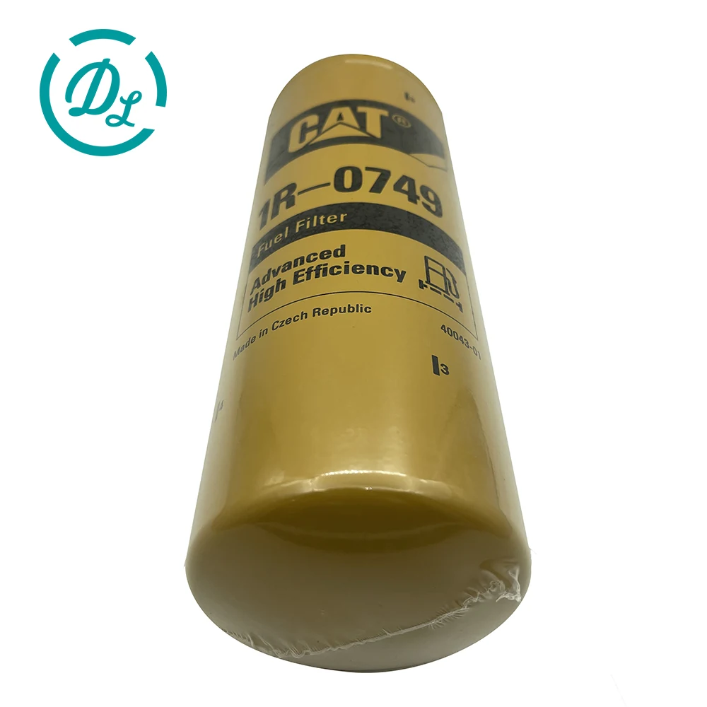 1R-0749 Ultra-High Efficiency Fuel Filter for Cat C11 C13 C15 C18 336 349, OEM/reference 1R-0749, Ultra-High Efficiency Secondary Fuel Filter, product view 2