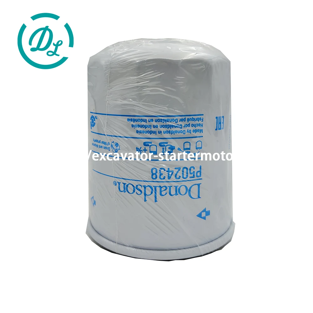 P502438 4110000677001Y Oil Filter for SDLG LG670 Yanmar 4TNV98, OEM/reference P502438, Full-Flow Spin-On Lube Oil Filter, product view 2