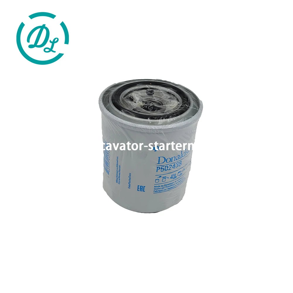 P502438 4110000677001Y Oil Filter for SDLG LG670 Yanmar 4TNV98, OEM/reference P502438, Full-Flow Spin-On Lube Oil Filter, product view 4