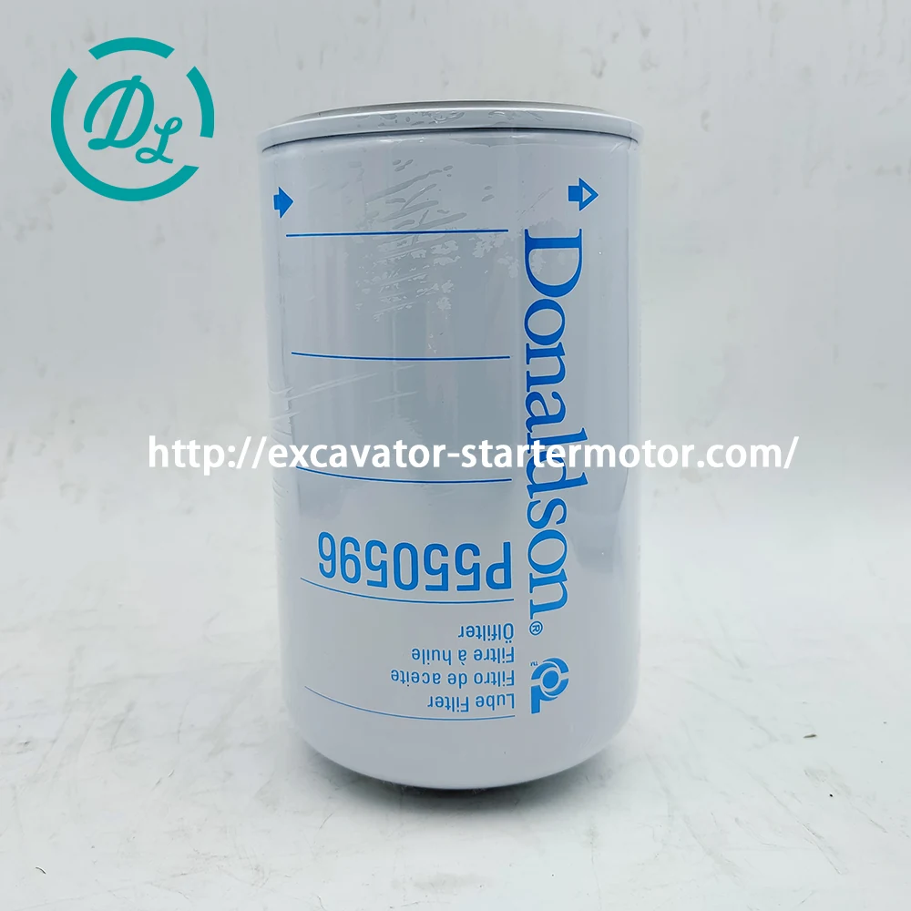 P550596 B222100000494 Lube Oil Filter for Sany SY215 SY235 SY365, OEM/reference P550596, Full-Flow Spin-On Lube Oil Filter, product view 2