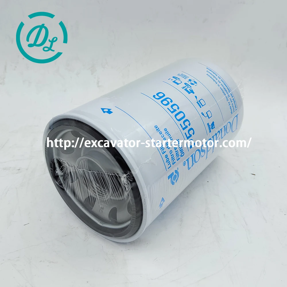 P550596 B222100000494 Lube Oil Filter for Sany SY215 SY235 SY365, OEM/reference P550596, Full-Flow Spin-On Lube Oil Filter, product view 4