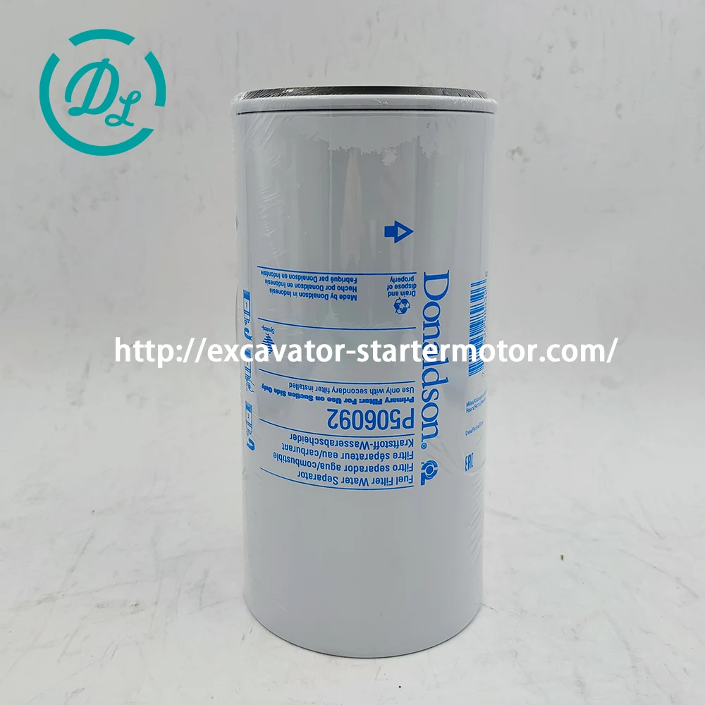 P506092 Spin-On Fuel/Water Separator for Iveco SDLG Terex Equipment, OEM/reference P506092, Spin-On Fuel/Water Separator, product view 2