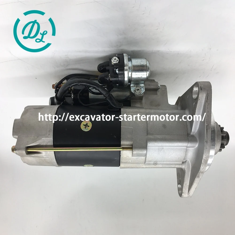 1-81100-044-0 24V 11kW 11T Starter for Isuzu 6RB1 6RB1T, OEM/reference 1-81100-044-0, 24V 11kW 11-Tooth OSGR Starter, product view 2