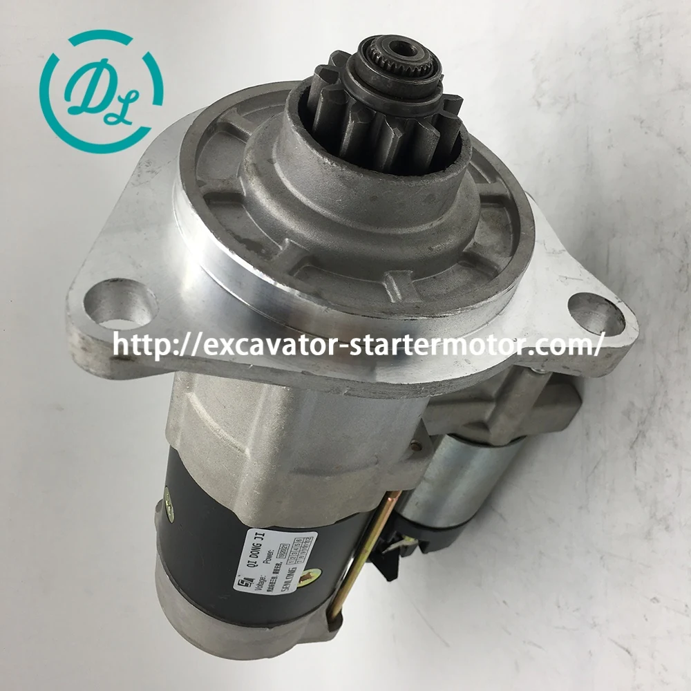 1-81100-044-0 24V 11kW 11T Starter for Isuzu 6RB1 6RB1T, OEM/reference 1-81100-044-0, 24V 11kW 11-Tooth OSGR Starter, product view 4