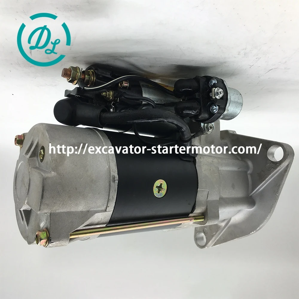 1-81100-044-0 24V 11kW 11T Starter for Isuzu 6RB1 6RB1T, OEM/reference 1-81100-044-0, 24V 11kW 11-Tooth OSGR Starter, product view 6