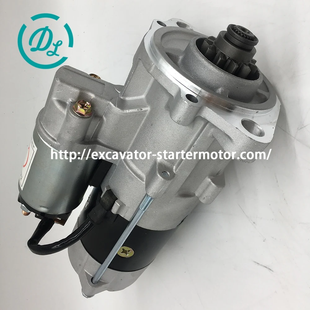 M008T77071 12V 2.2kW 11-Tooth Starter for Isuzu 4JB1 4JG1 Case CX75, OEM/reference M008T77071, 12V 2.2kW 11-Tooth Starter, product view 5