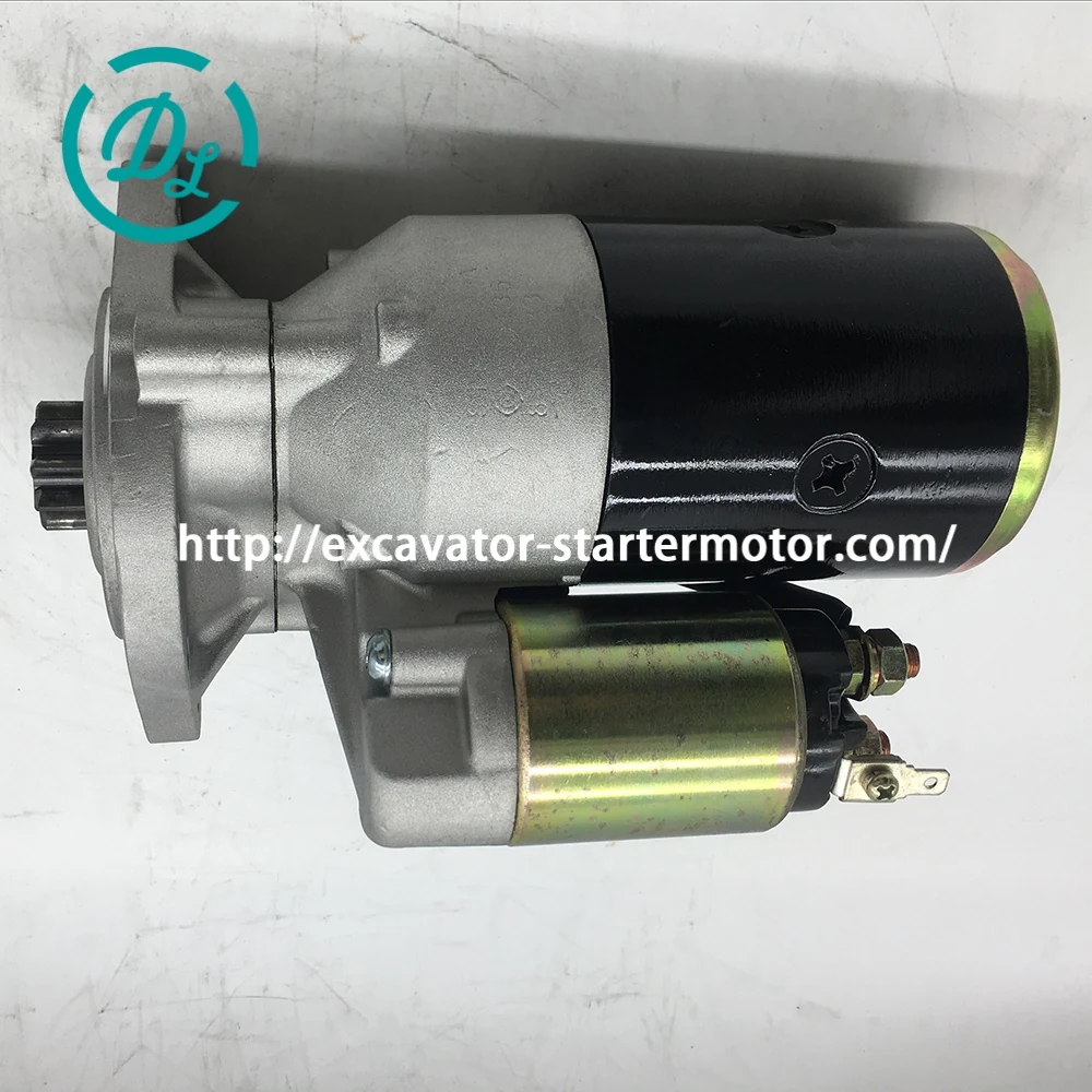 8-94133338-0 12V 1.4kW 9-Tooth Starter for Isuzu 3KC1 and Hitachi EX12-EX40UR, OEM/reference 8-94133338-0, 12V 1.4kW 9-Tooth OSGR Starter, product view 2