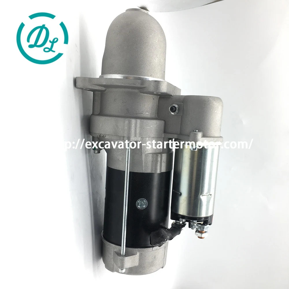 3283329 12V 10T Starter Motor for Cummins 4BT3.9 6BT5.9 B-Series Engines, OEM/reference 3283329, 12V 10-Tooth Starter Motor, product view 4