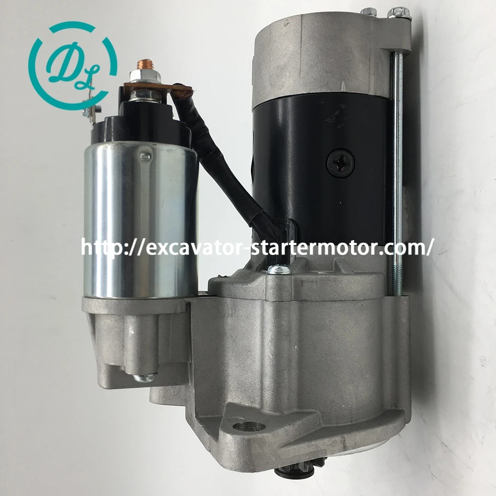 M002T54271 12V 2.0kW 9-Tooth Starter for Mitsubishi 4DR5 4DR51 Engines, OEM/reference M002T54271, 12V 2.0kW 9-Tooth Starter Motor, product view 2