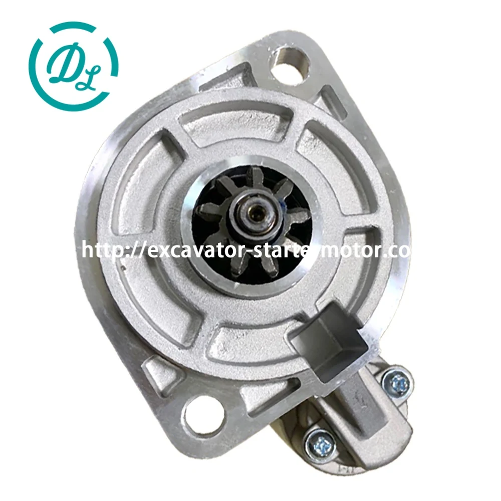 S114-338 12V 1.4kW 9T Starter for Isuzu Diesel Forklifts, OEM/reference S114-338, 12V 1.4kW 9-Tooth OSGR Starter, product view 2