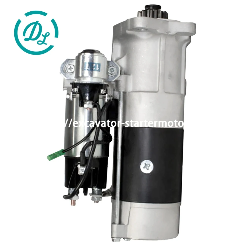 M8T55473 12V 3.0kW 10-Tooth Starter for Mitsubishi S6S Forklifts, OEM/reference M8T55473, 12V 3.0kW 10-Tooth Starter, product view 2