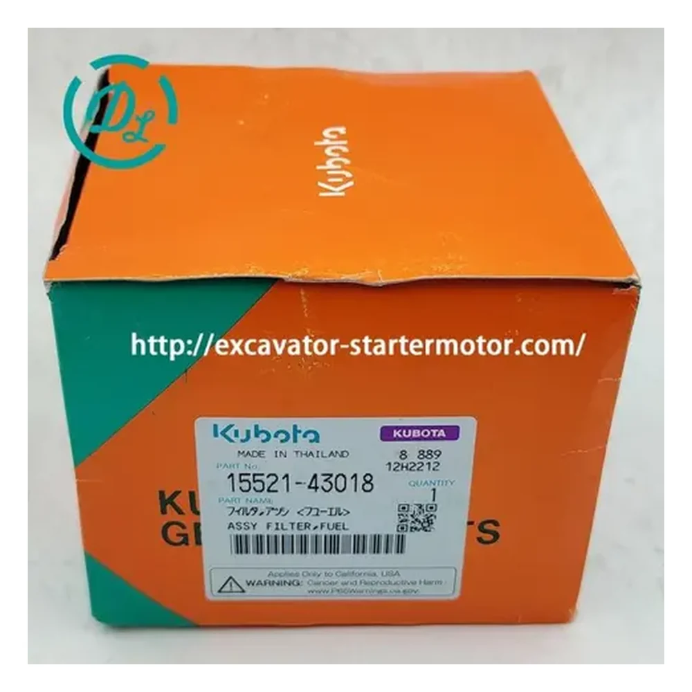 15521-43018 Fuel Filter Assembly for Kubota L45 MX4700 MX5100, OEM/reference 15521-43018, Complete Fuel Filter Assembly, product view 6