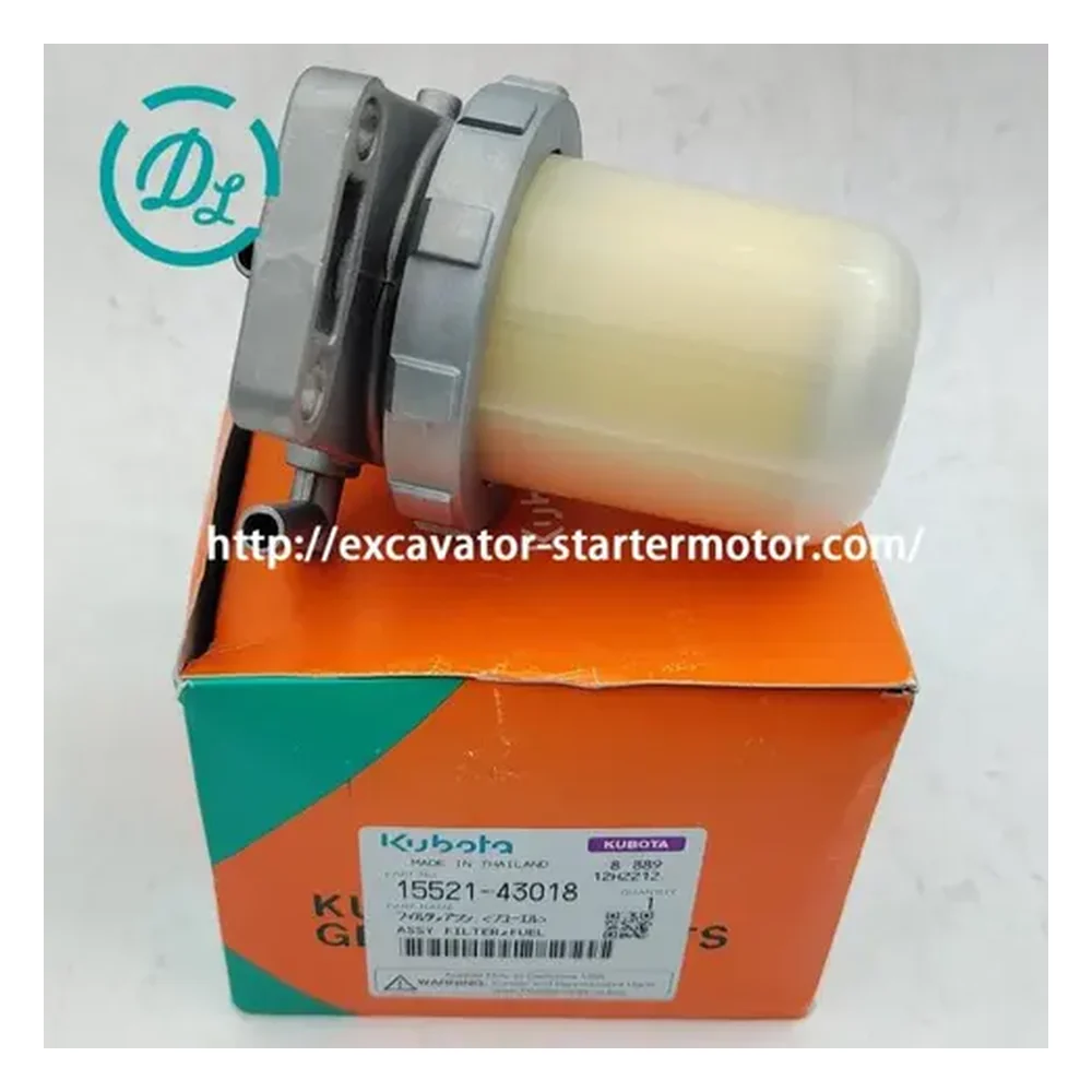 15521-43018 Fuel Filter Assembly for Kubota L45 MX4700 MX5100, OEM/reference 15521-43018, Complete Fuel Filter Assembly, product view 8