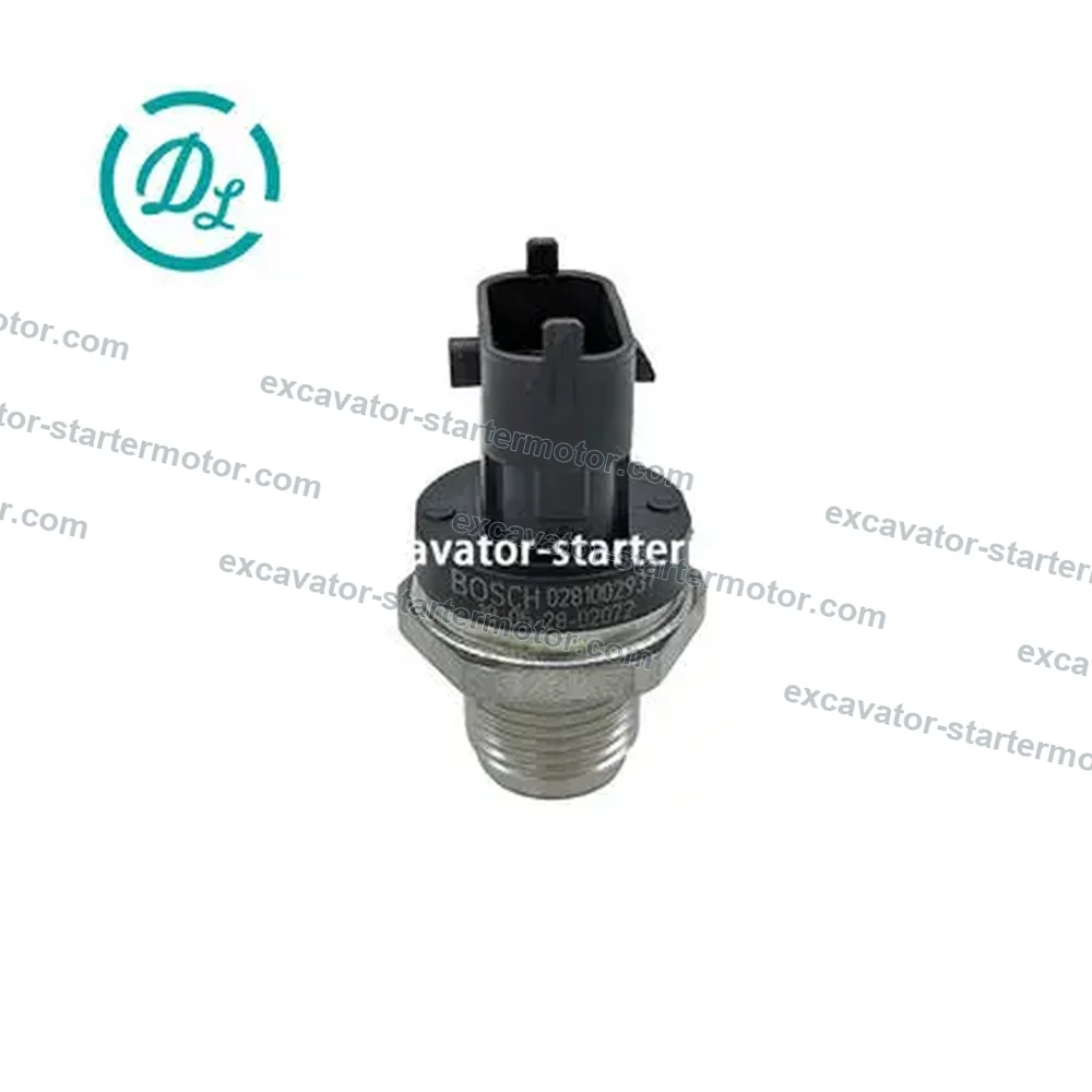 0281002937 / 20792328 Fuel-Rail Pressure Sensor for Volvo Common-Rail Systems, OEM/reference 0 281 002 937, High-Pressure Fuel-Rail Sensor, product view 3