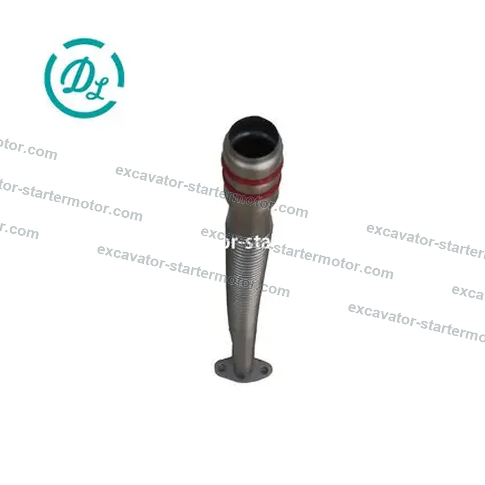 3926842 / 6742-01-3450 Turbo Oil Drain Tube for Cummins 6CT Komatsu SAA6D114, OEM/reference 3926842, Turbocharger Oil Drain Connection Tube, product view 3