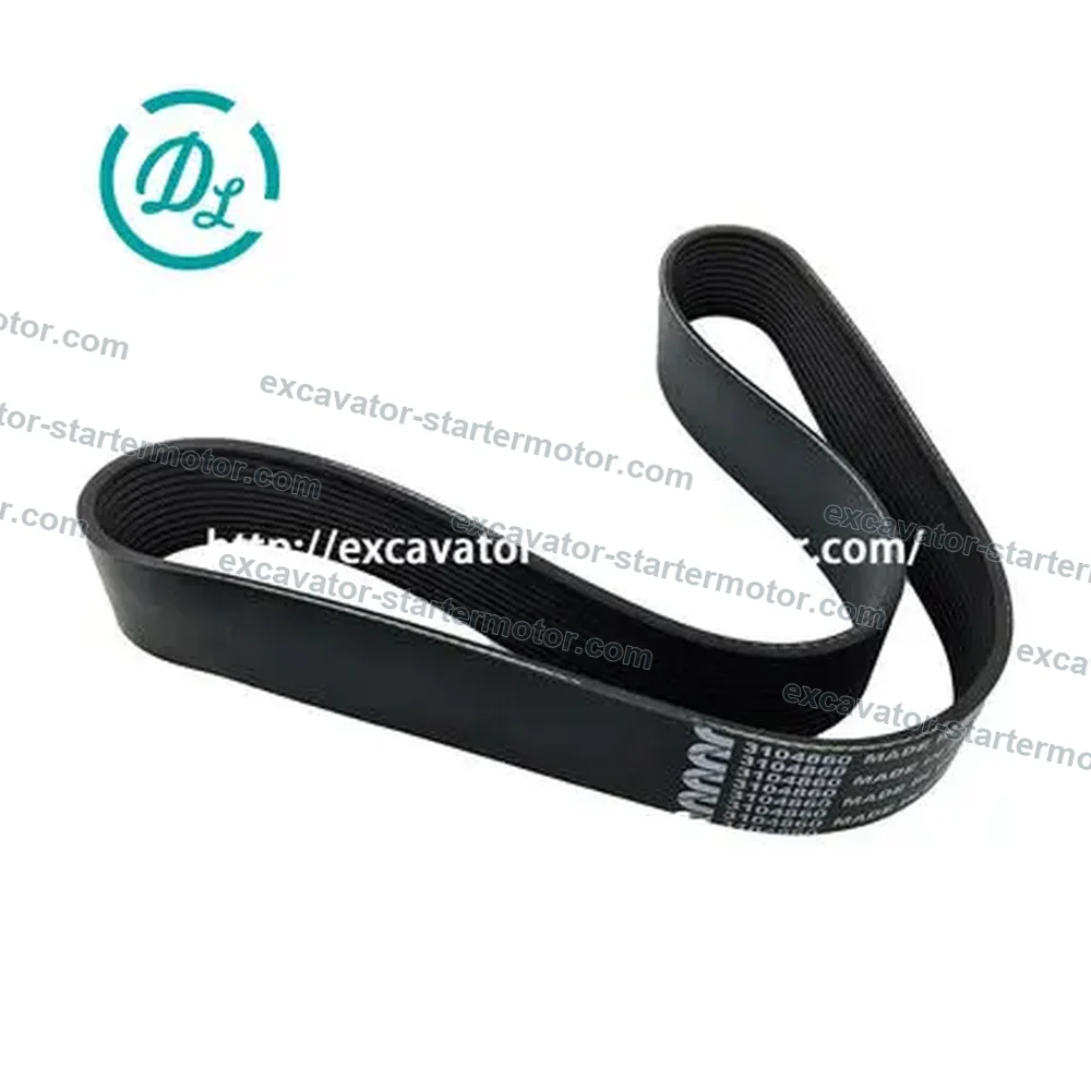 3104860 / 3681796 12PK1010 V-Belt for Cummins ISX15 QSX15, OEM/reference 3104860, 12PK1010 V-Ribbed Belt, product view 1