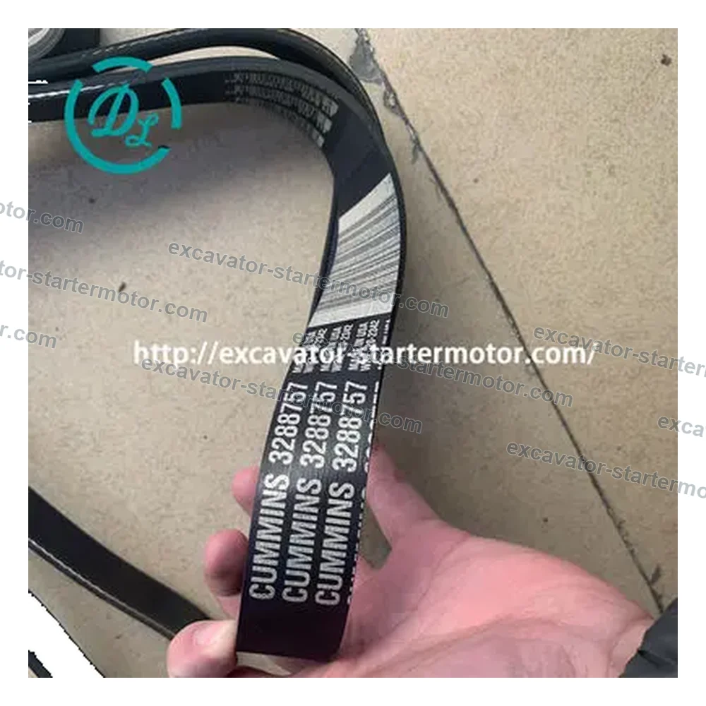 3288757 / 3911588 8-Rib V-Belt for Cummins 4B3.9 6B5.9 ISB, OEM/reference 3288757, 8-Rib V-Belt