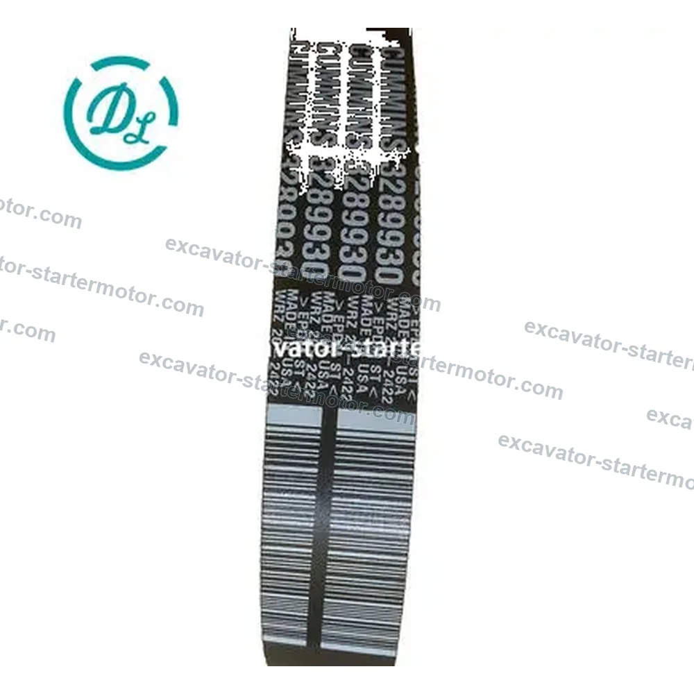 3289930 / 3955378 8PK1750 V-Belt for Cummins 6CTA8.3 ISLe QSL, OEM/reference 3289930, 8PK1750 V-Ribbed Belt