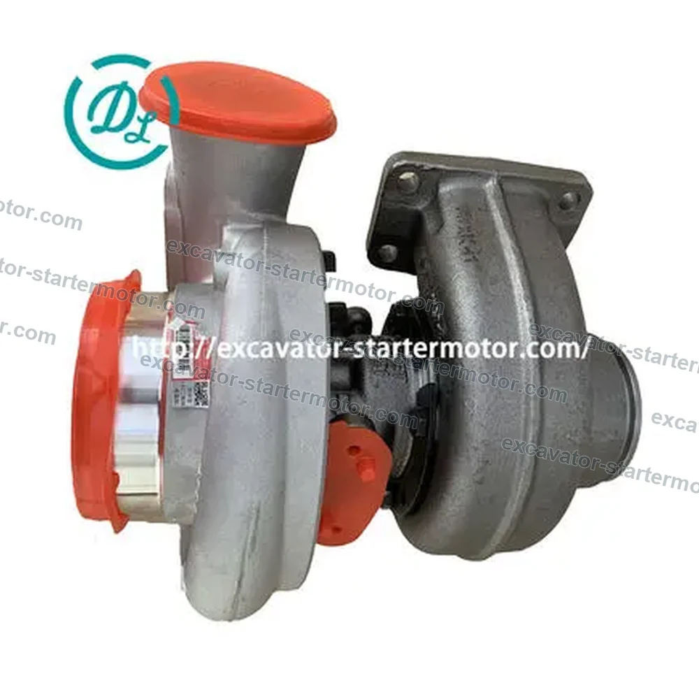 5328621 / 5328622 HE300FG Turbocharger for Komatsu PC200-7 PC200-8 SAA6D107E-1, OEM/reference 5328621, HE300FG Turbocharger, product view 4