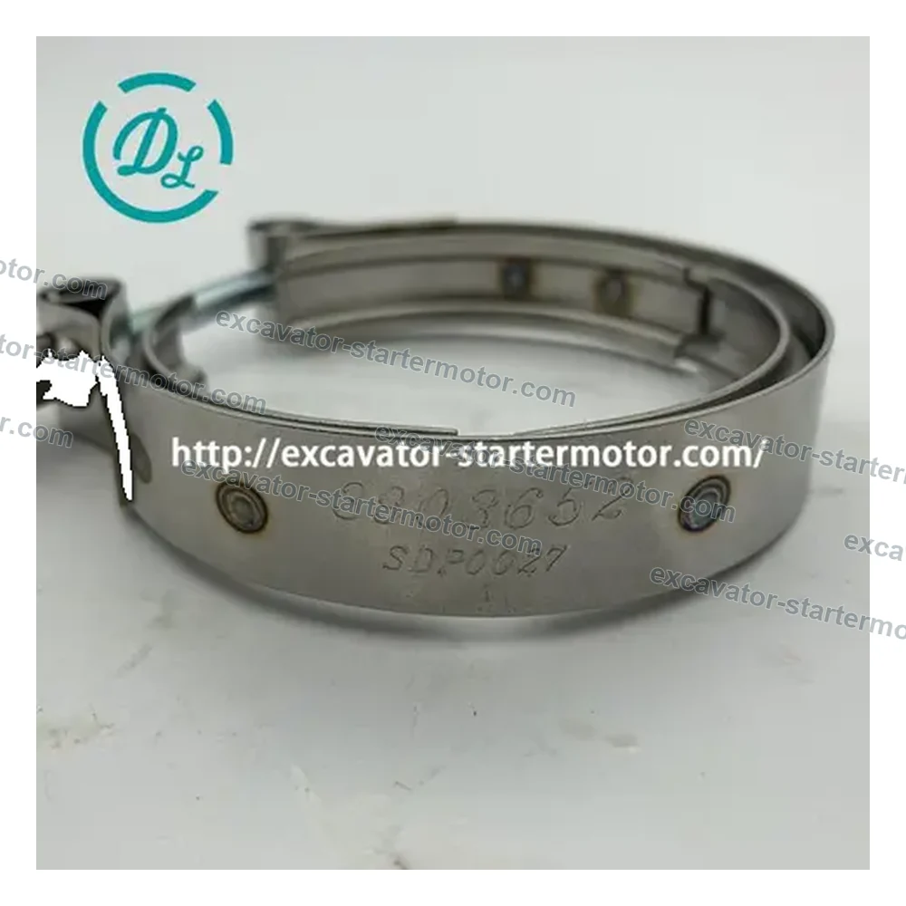 3903652 / 5331783 3.21-Inch Turbo Outlet V-Band Clamp for Cummins B3.9 B5.9, OEM/reference 3903652, Turbo Outlet V-Band Clamp, product view 2