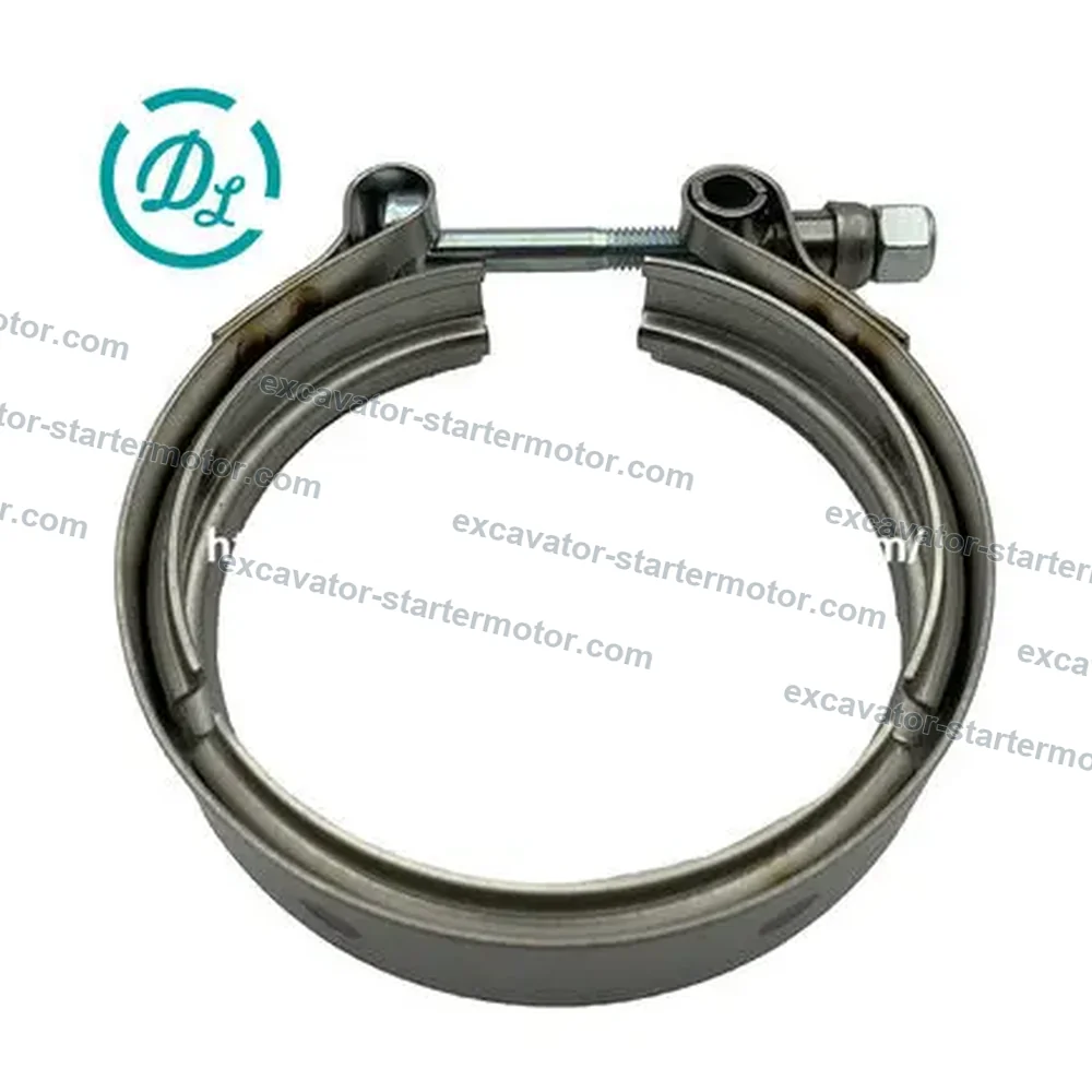 3903652 / 5331783 3.21-Inch Turbo Outlet V-Band Clamp for Cummins B3.9 B5.9, OEM/reference 3903652, Turbo Outlet V-Band Clamp, product view 4