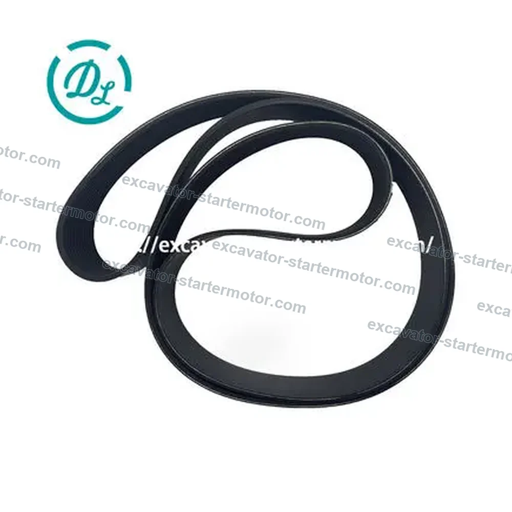 3104679 / 12PK1924 12-Rib Fan Belt for Cummins QSX15 ISX15, OEM/reference 3104679, 12-Rib V-Ribbed Fan Belt