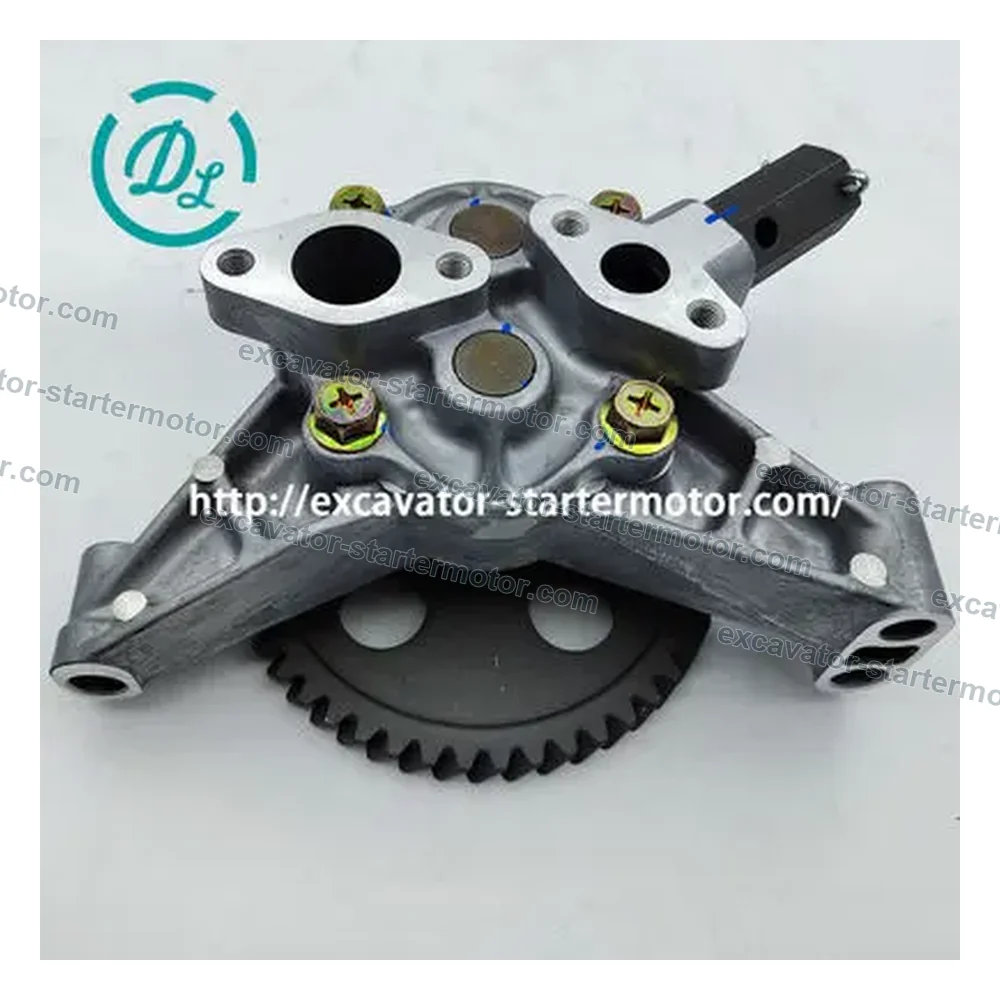 ME034664 48T Slant-Gear Oil Pump for Mitsubishi 6D14 6D16 6D17, OEM/reference ME034664, 48-Tooth Slant-Gear Engine Oil Pump, product view 3