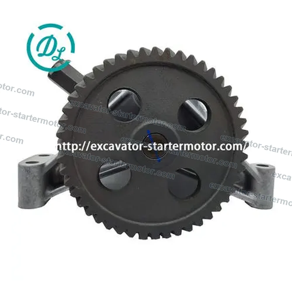ME034664 48T Slant-Gear Oil Pump for Mitsubishi 6D14 6D16 6D17, OEM/reference ME034664, 48-Tooth Slant-Gear Engine Oil Pump, product view 4