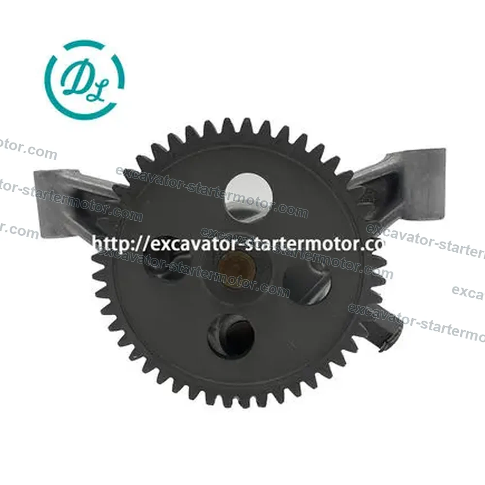 ME034720 48T Straight-Gear Oil Pump for Mitsubishi 6D16, OEM/reference ME034720, 48-Tooth Straight-Gear Engine Oil Pump