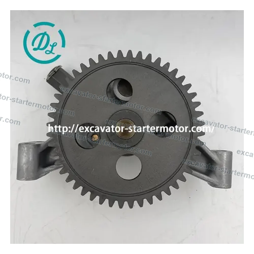 ME034720 48T Straight-Gear Oil Pump for Mitsubishi 6D16, OEM/reference ME034720, 48-Tooth Straight-Gear Engine Oil Pump, product view 2