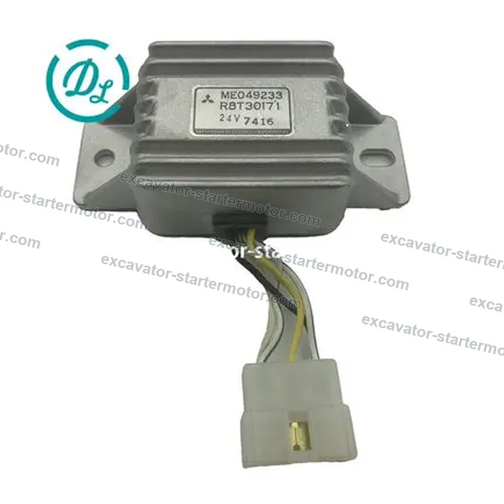 ME049233 R8T30171 24V Safety Relay for Mitsubishi S6K Engines, OEM/reference ME049233, 24V Engine Safety Relay, product view 5