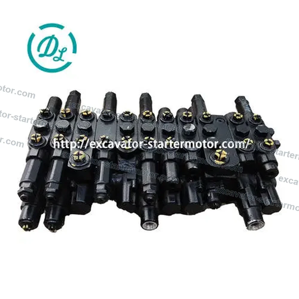 172A64-74100 Main Control Valve Assembly for Yanmar ViO17, OEM/reference 172A64-74100, Main Hydraulic Control Valve Assembly