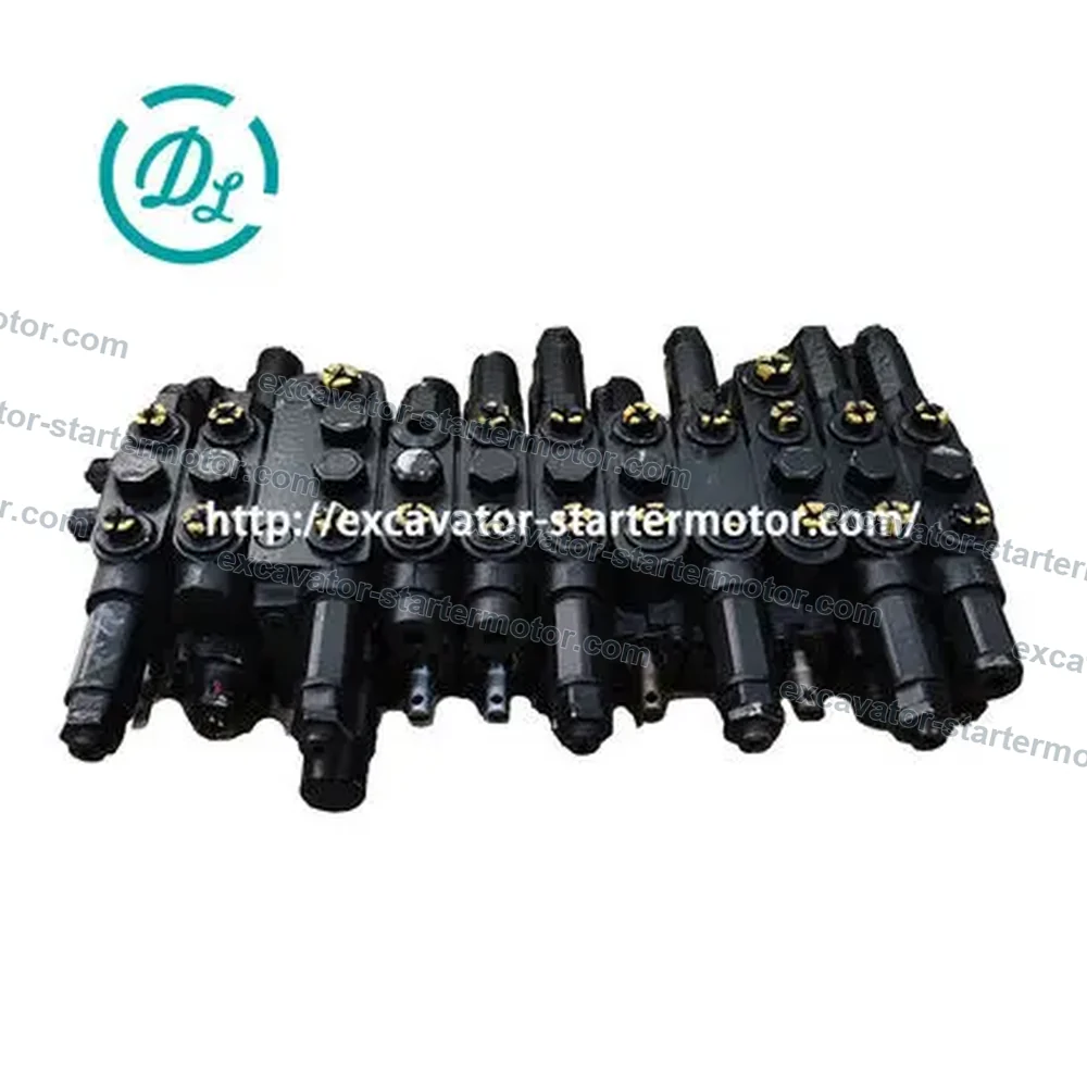 172A64-74100 Main Control Valve Assembly for Yanmar ViO17, OEM/reference 172A64-74100, Main Hydraulic Control Valve Assembly, product view 3