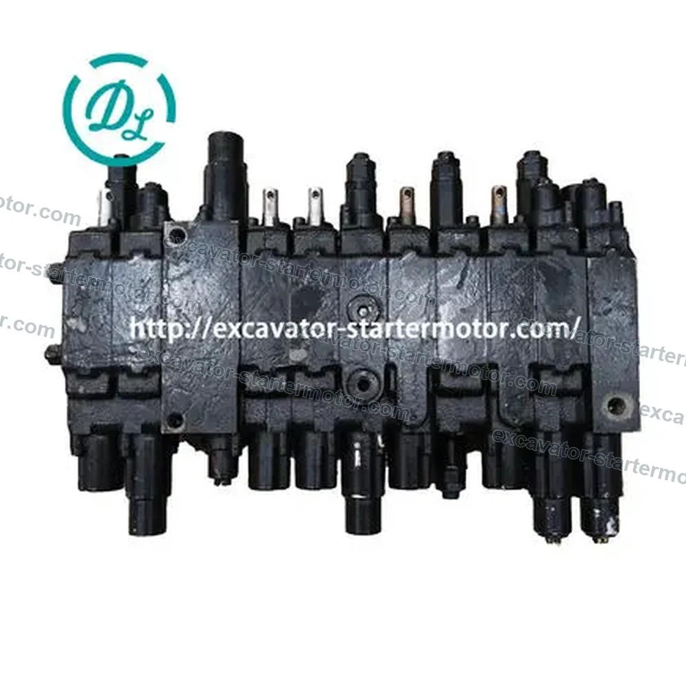 172A64-74100 Main Control Valve Assembly for Yanmar ViO17, OEM/reference 172A64-74100, Main Hydraulic Control Valve Assembly, product view 4